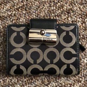 Coach monogram small wallet
